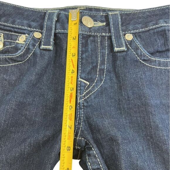 True Religion Becky Rhinestone Flap Pocket Jeans Style# WS2564C47 - Picture 12 of 16